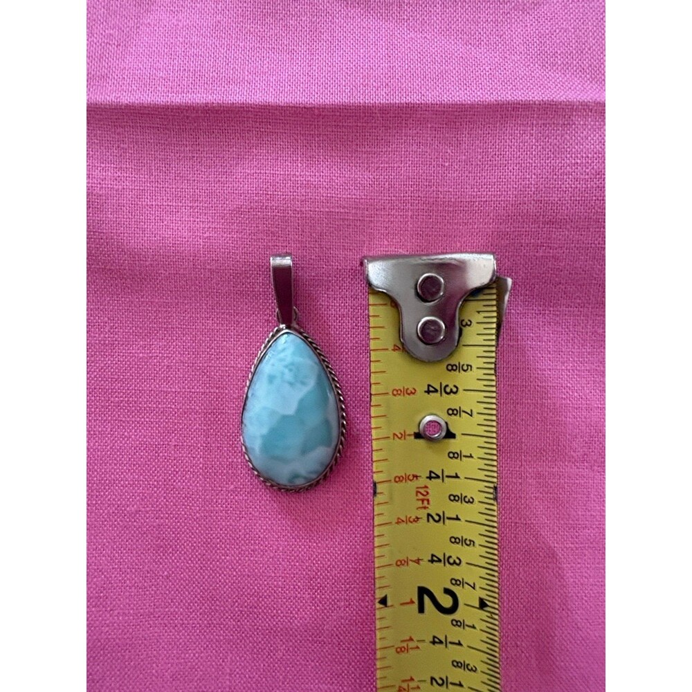 Vintage Larimar Pendant - Picture 4 of 8